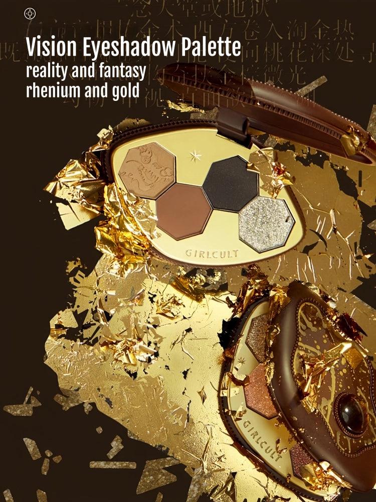 Girlcult 4 Colors Eyeshadow Palette Gold Rush 4g