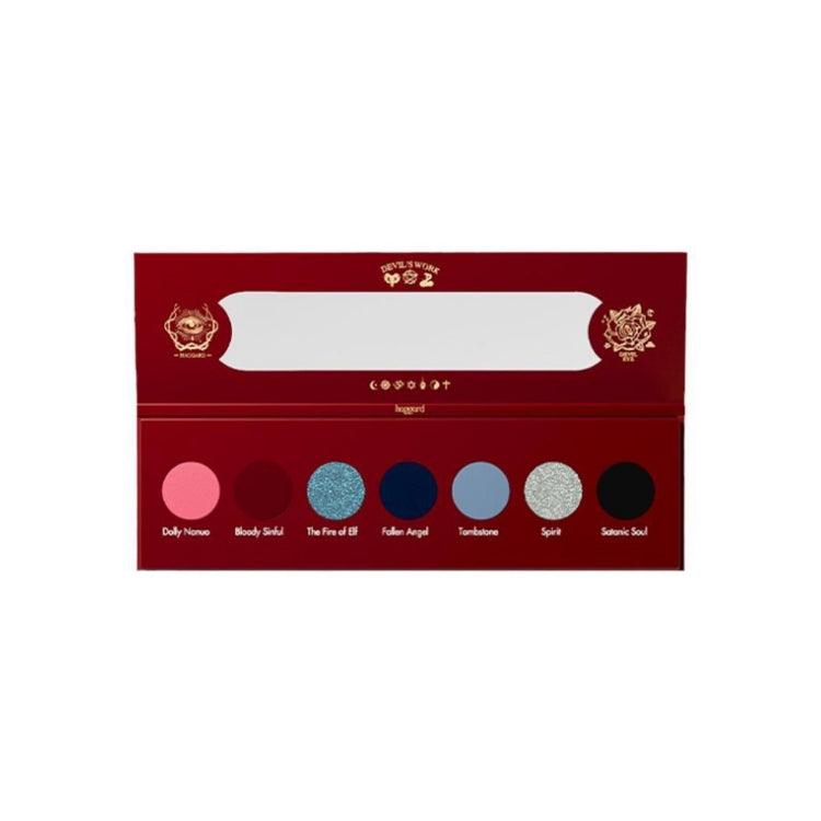 Haggard Seven Colors Eyeshadow Palette Smoky Makeup 7g