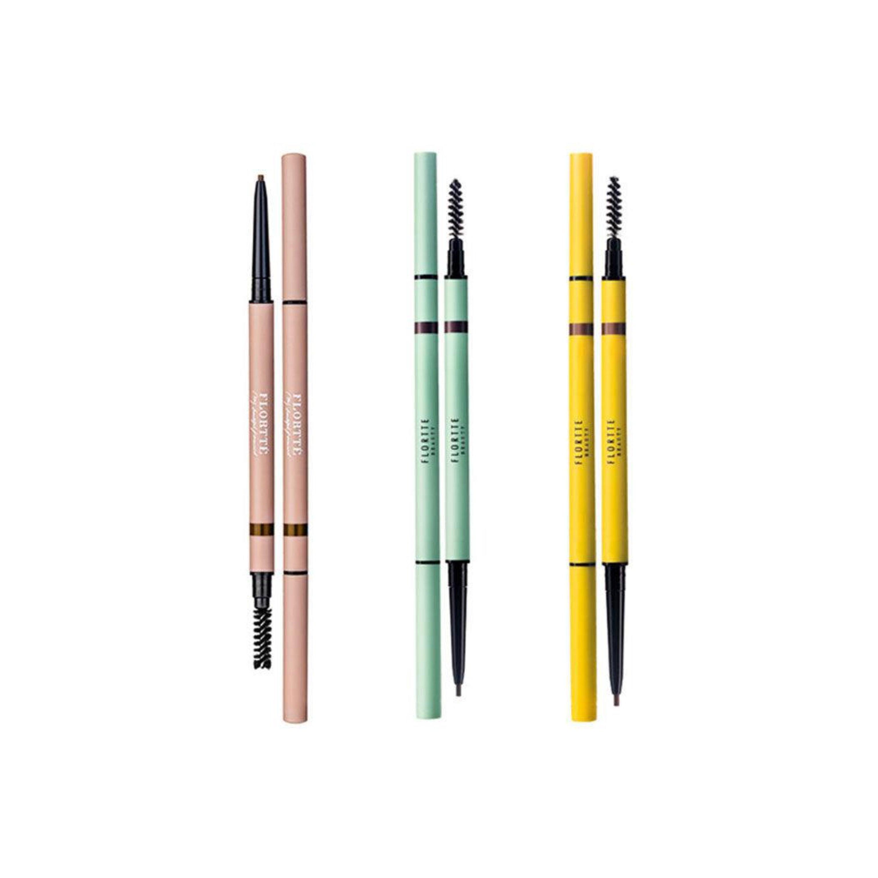 Flortte Dual Ends Eyebrow Pencil for Beginners 0.3g