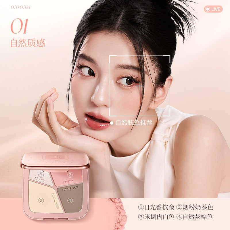 Colorkey 珂拉琪立体塑形四色修容盘 17g