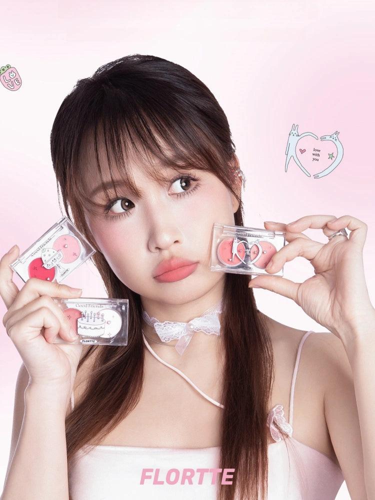 Flortte Good Friends 多用途腮红双色 3.2g