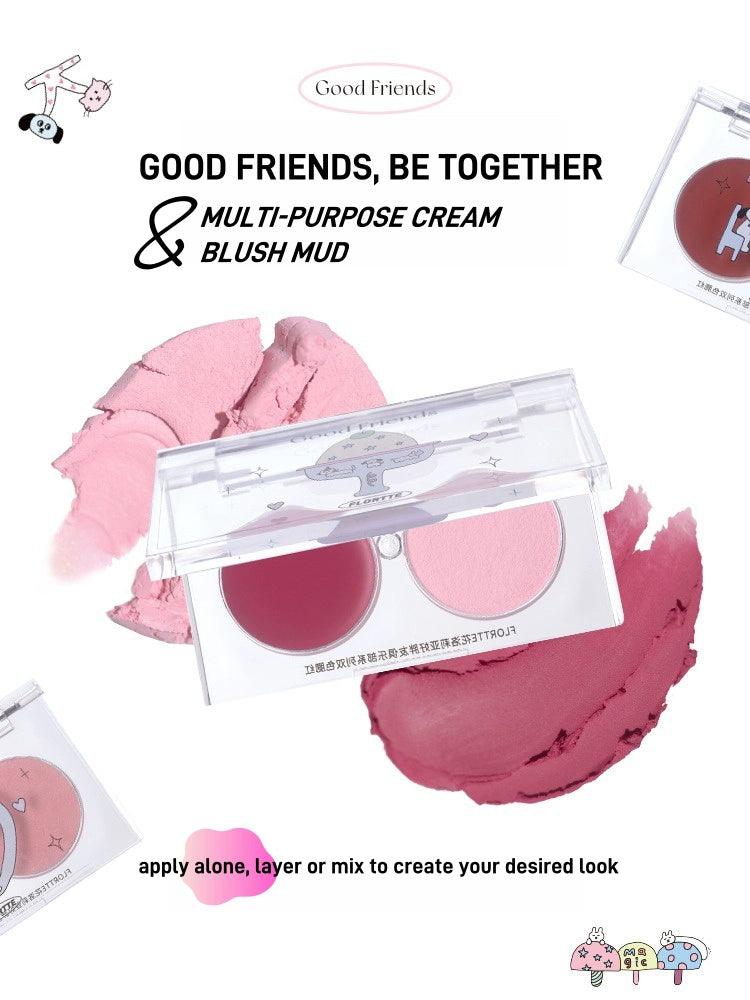 Flortte Good Friends 多用途腮红双色 3.2g