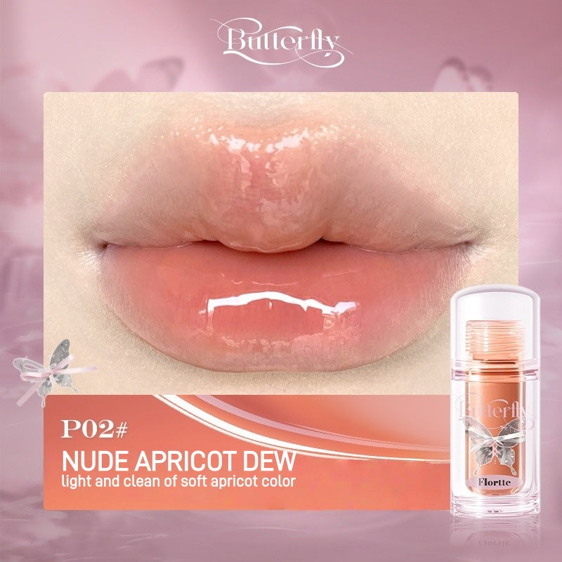 Flortte Twin Butterfly Series Lip Serum Twin P 1.9g
