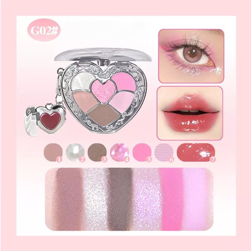 GOGO TALES Heart 2 Heart Lip Jelly Eyeshadow Palette 6.5g