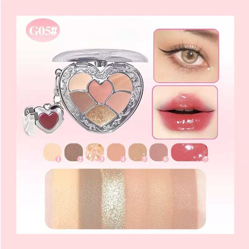GOGO TALES Heart 2 Heart Lip Jelly Eyeshadow Palette 6.5g