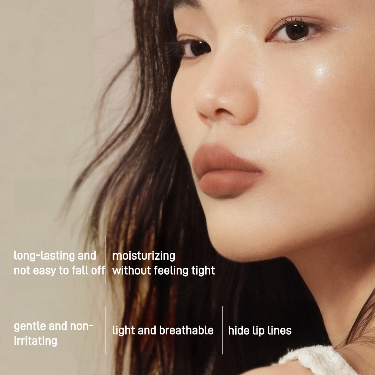 Marie Dalgar Lightweight Long Lasting Nude Lip Cream 2ml