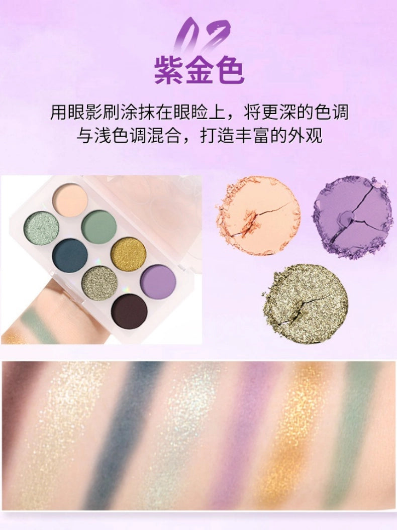 UCANBE 8 Colors Eyeshadow Palette Kyanite 5.6g