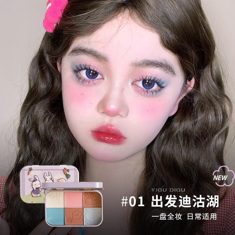 YIGUDIGU 糖果盒 6色眼影盘 18g