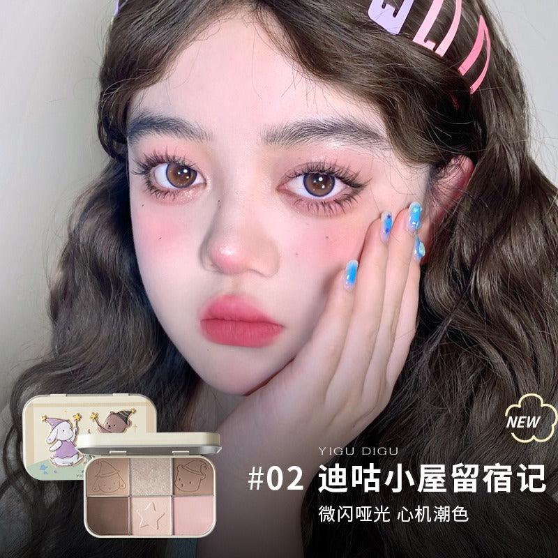 YIGUDIGU 糖果盒 6色眼影盘 18g